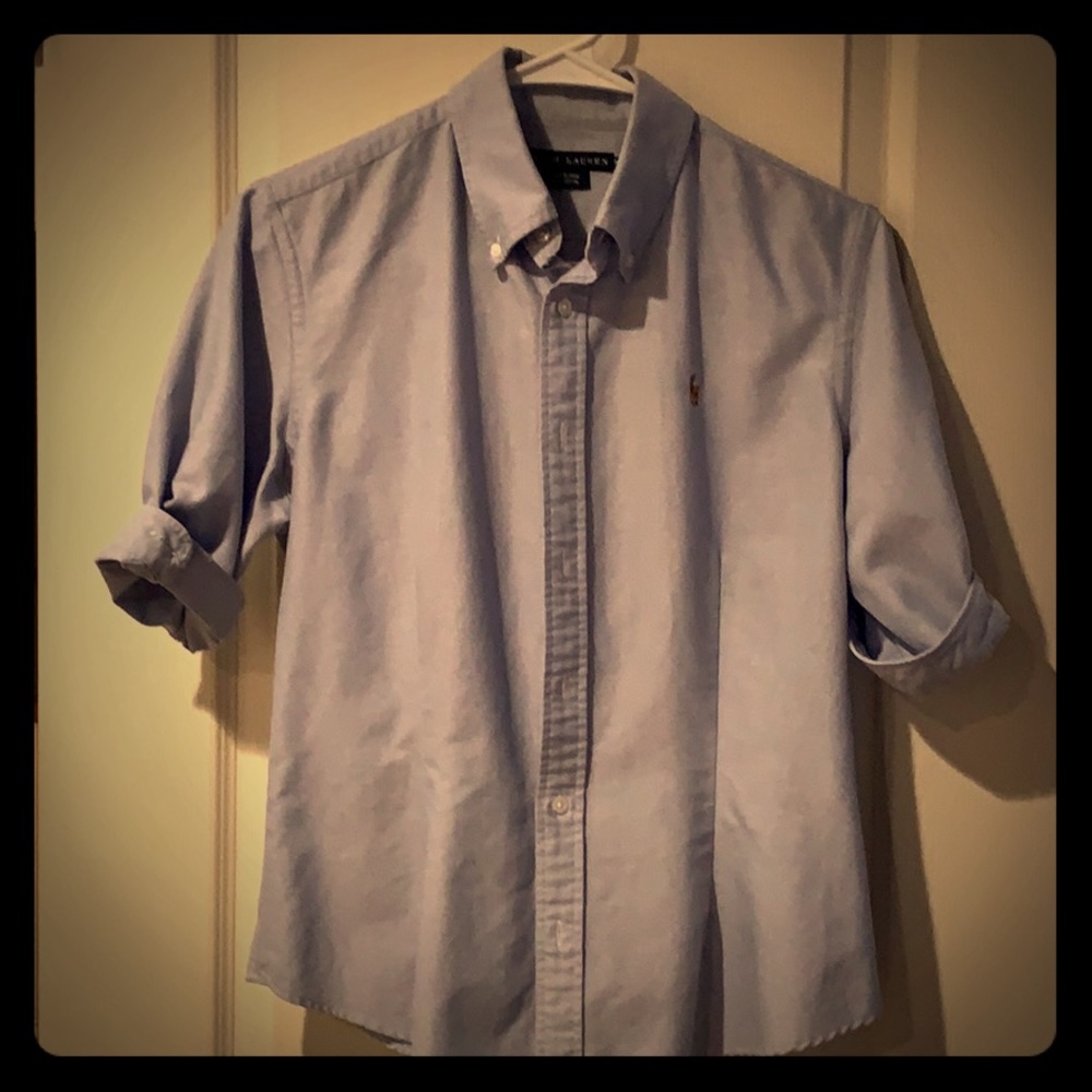 Ralph Lauren Oxford Shirt. Blue, women’s size 10.